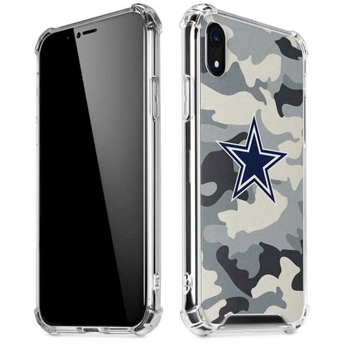 NFL Dallas Cowboys Camo iPhone XR Clear Case