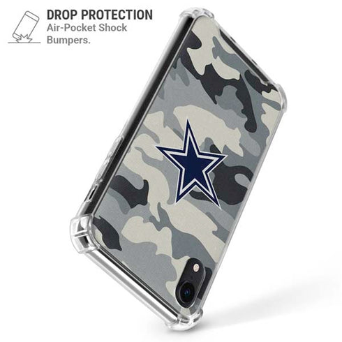 NFL Dallas Cowboys Camo iPhone XR Clear Case