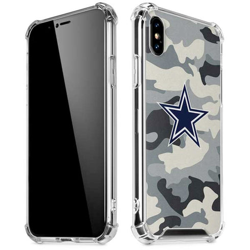 NFL Dallas Cowboys Camo iPhone XS Max Clear Case
