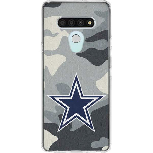 NFL Dallas Cowboys Camo LG Stylo 6 Clear Case