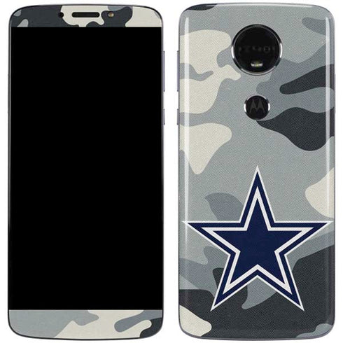 NFL Dallas Cowboys Camo Moto E5 Plus Skin