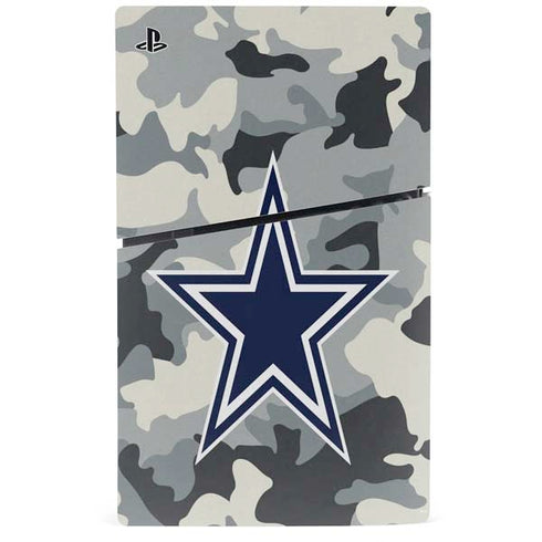NFL Dallas Cowboys Camo PS5 Slim Disk Bundle Skin