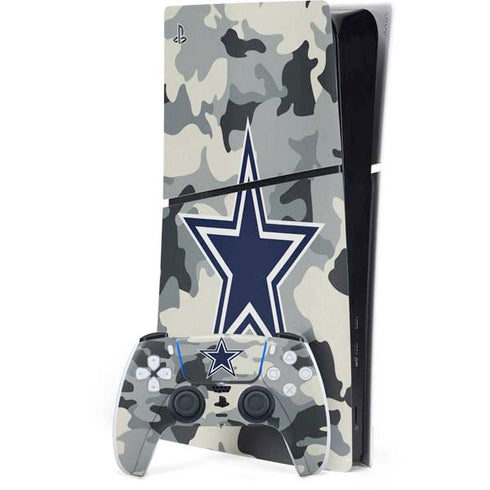 NFL Dallas Cowboys Camo PS5 Slim Digital Edition Console Skin