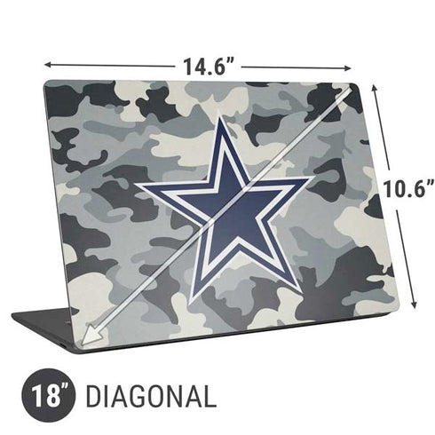 NFL Dallas Cowboys Camo Universal Laptop 18in (14.6 x 10.6in) Skin
