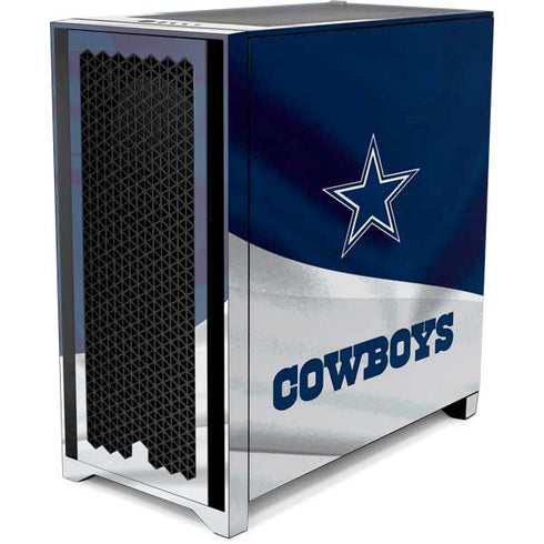 NFL Dallas Cowboys Corsair 4000D Tempered Glass Mid-Tower ATX Case Skin