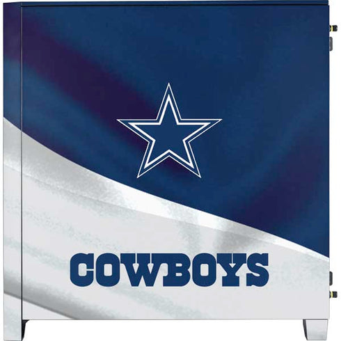 NFL Dallas Cowboys Corsair 4000D Tempered Glass Mid-Tower ATX Case Skin