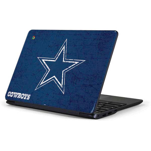 NFL Dallas Cowboys Distressed Samsung Chromebook Skin