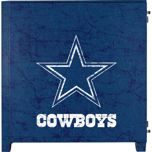 NFL Dallas Cowboys Distressed Corsair 4000D Tempered Glass Mid-Tower ATX Case Skin