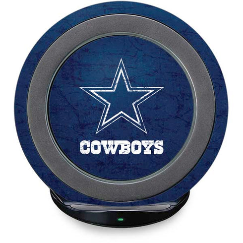 NFL Dallas Cowboys Distressed Fast Charge Wireless Charging Stand Skin