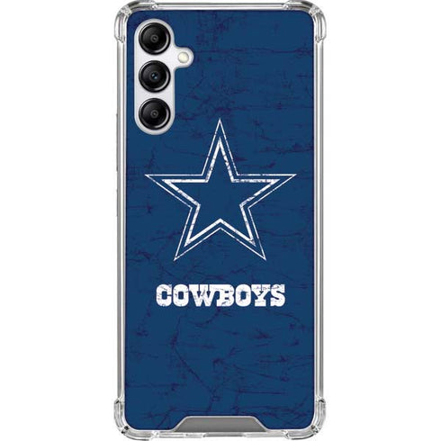 NFL Dallas Cowboys Distressed Galaxy A14 5G Clear Case
