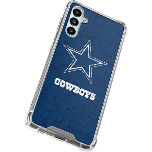NFL Dallas Cowboys Distressed Galaxy A15 5G Clear Case