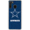 NFL Dallas Cowboys Distressed Galaxy A21 Clear Case