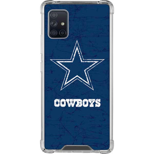 NFL Dallas Cowboys Distressed Galaxy A51 5G Clear Case