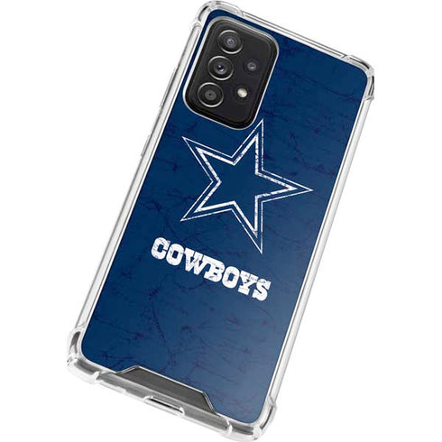 NFL Dallas Cowboys Distressed Galaxy A52 5G Clear Case