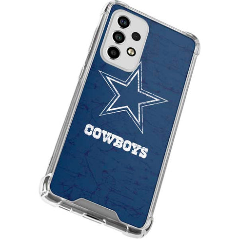 NFL Dallas Cowboys Distressed Galaxy A53 5G Clear Case
