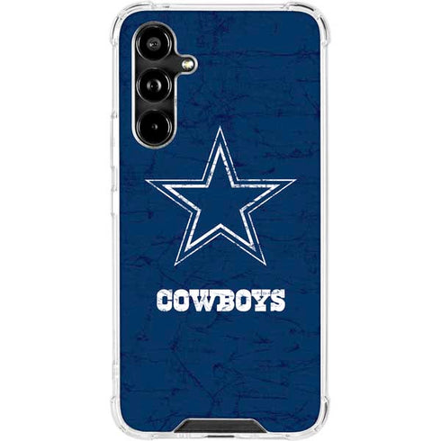 NFL Dallas Cowboys Distressed Galaxy A54 5G Clear Case