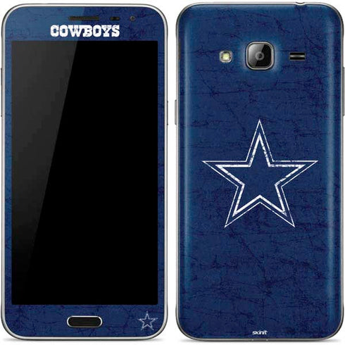 NFL Dallas Cowboys Distressed Galaxy J3 Skin
