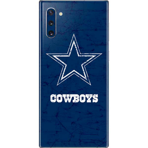 NFL Dallas Cowboys Distressed Galaxy Note 10 Skin