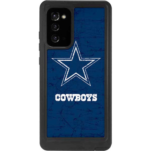 NFL Dallas Cowboys Distressed Galaxy Note20 5G Waterproof Case