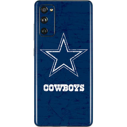 NFL Dallas Cowboys Distressed Galaxy S20 Fan Edition Skin
