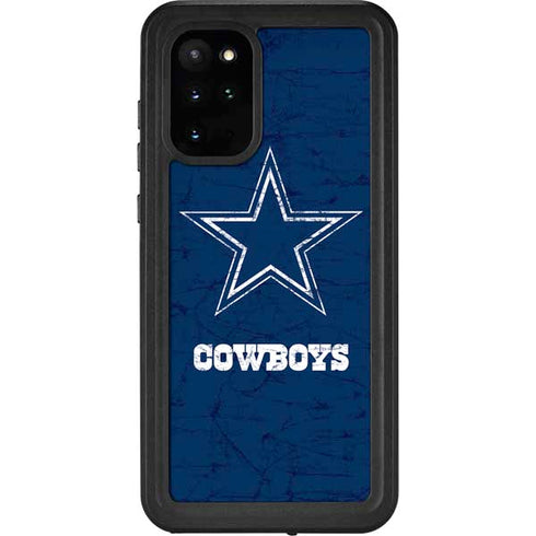 NFL Dallas Cowboys Distressed Galaxy S20 Plus Waterproof Case