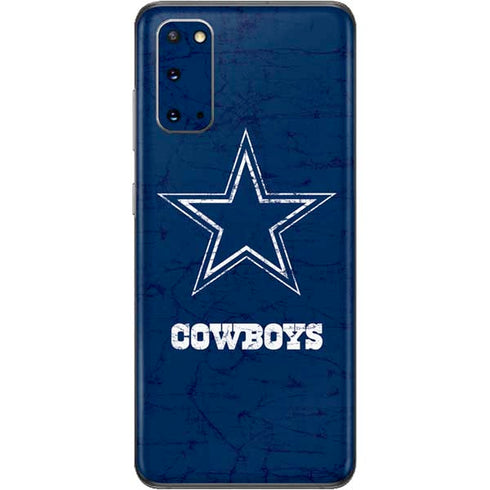 NFL Dallas Cowboys Distressed Galaxy S20 Skin