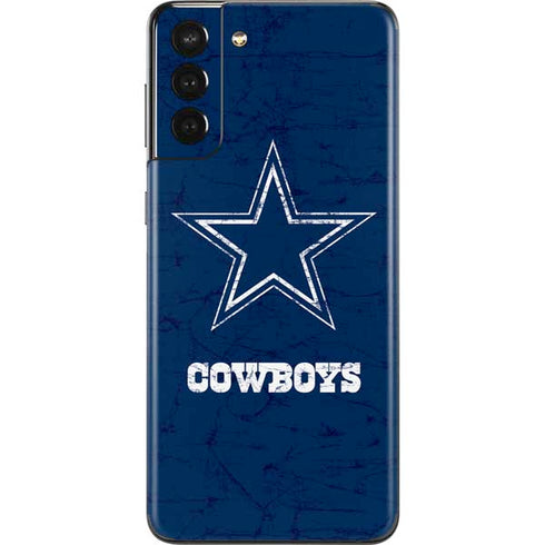 NFL Dallas Cowboys Distressed Galaxy S21 Plus 5G Skin