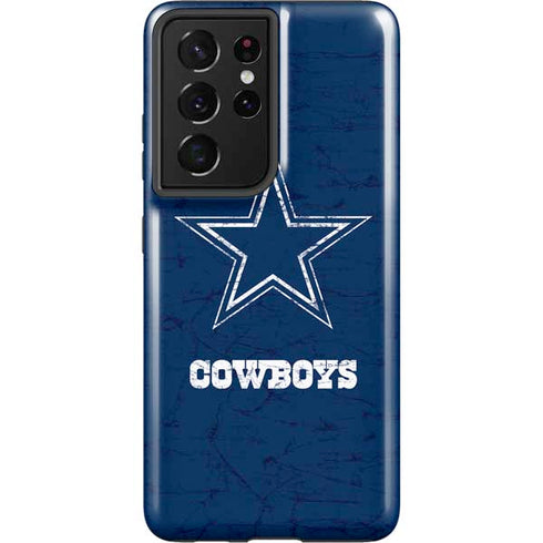 NFL Dallas Cowboys Distressed Galaxy S21 Ultra 5G Pro Case