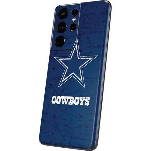NFL Dallas Cowboys Distressed Galaxy S21 Ultra 5G Skin