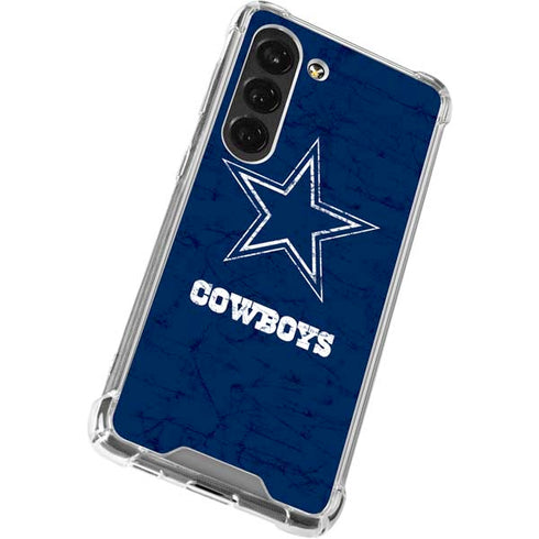 NFL Dallas Cowboys Distressed Galaxy S23 Clear Case