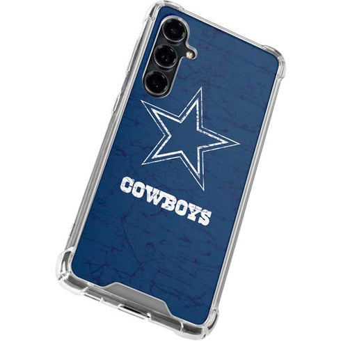 NFL Dallas Cowboys Distressed Galaxy S23 FE Clear Case