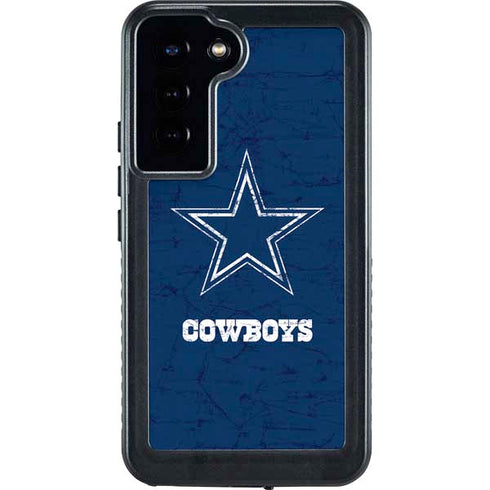 NFL Dallas Cowboys Distressed Galaxy S23 Plus Waterproof Case