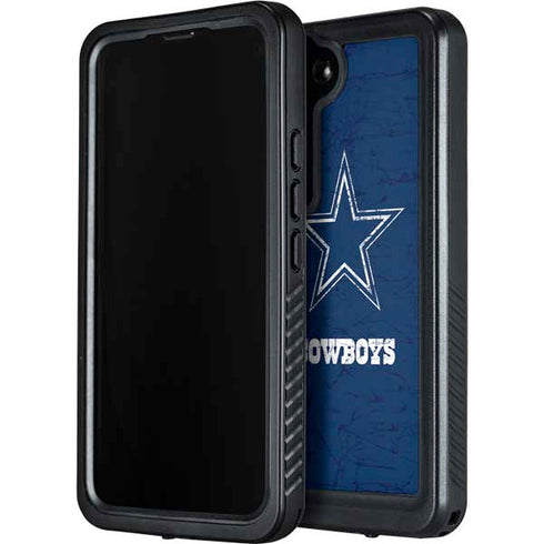 NFL Dallas Cowboys Distressed Galaxy S23 Plus Waterproof Case