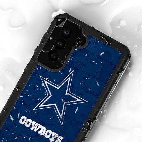 NFL Dallas Cowboys Distressed Galaxy S23 Waterproof Case