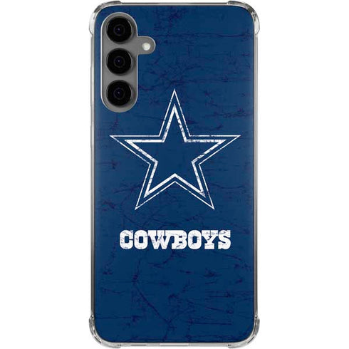 NFL Dallas Cowboys Distressed Galaxy S24 Plus Clear Case