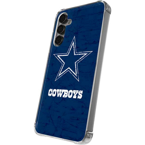 NFL Dallas Cowboys Distressed Galaxy S24 Plus Clear Case