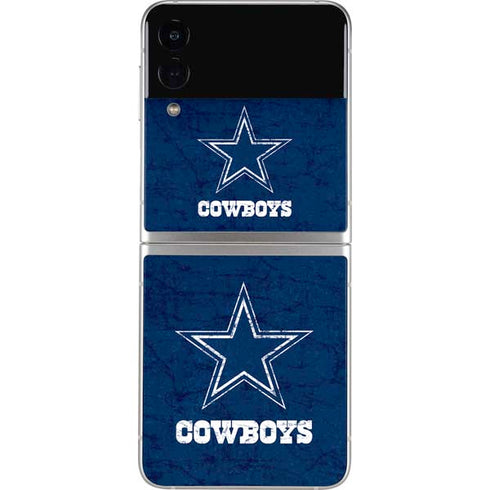NFL Dallas Cowboys Distressed Galaxy Z Flip3 5G Skin