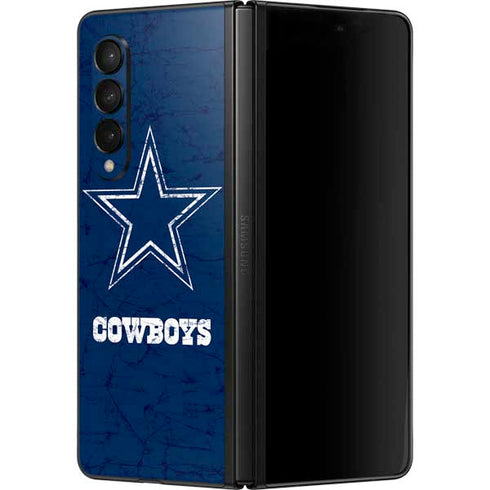 NFL Dallas Cowboys Distressed Galaxy Z Fold3 5G Skin