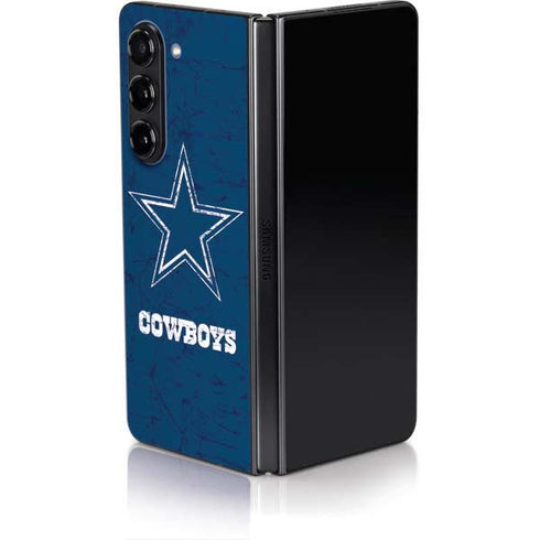 NFL Dallas Cowboys Distressed Galaxy Z Fold5 5G Skin