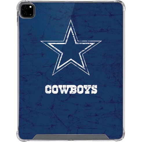 NFL Dallas Cowboys Distressed iPad Pro 12.9in (2020) Clear Case