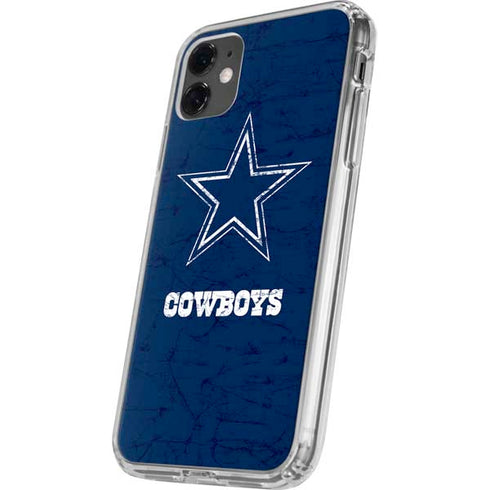 NFL Dallas Cowboys Distressed iPhone 11 Clear Case