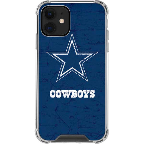 NFL Dallas Cowboys Distressed iPhone 12 Clear Case