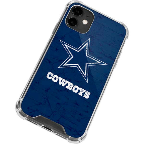 NFL Dallas Cowboys Distressed iPhone 12 Clear Case