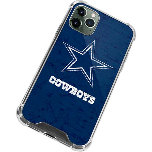 NFL Dallas Cowboys Distressed iPhone 12 Pro Clear Case