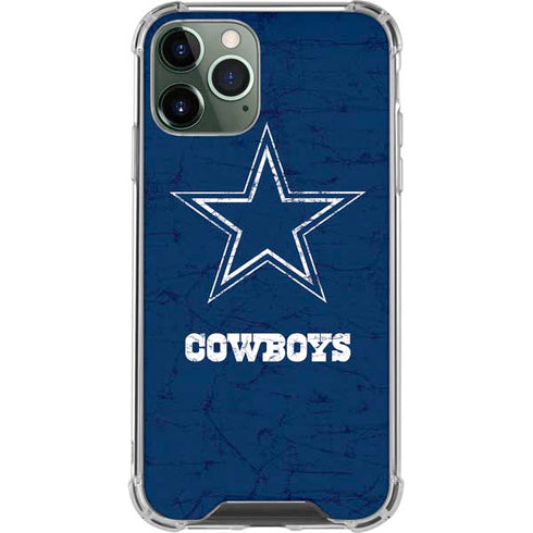 NFL Dallas Cowboys Distressed iPhone 12 Pro Max Clear Case