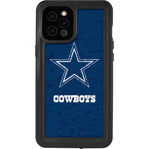 NFL Dallas Cowboys Distressed iPhone 12 Pro Max Waterproof Case
