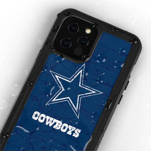 NFL Dallas Cowboys Distressed iPhone 12 Pro Waterproof Case