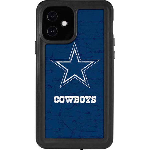 NFL Dallas Cowboys Distressed iPhone 12 Waterproof Case