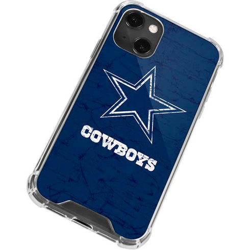 NFL Dallas Cowboys Distressed iPhone 15 Plus Clear Case