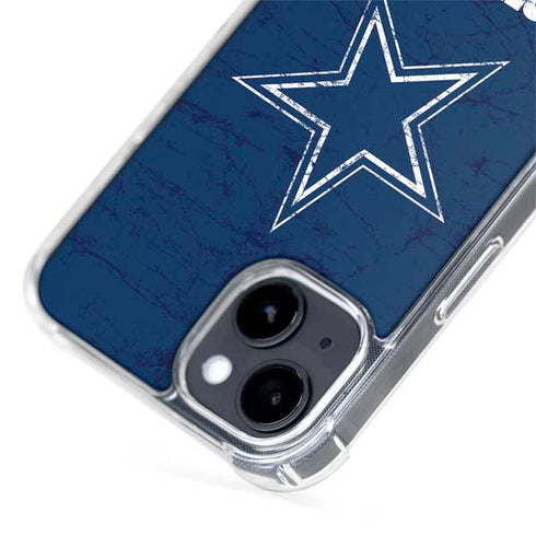 NFL Dallas Cowboys Distressed iPhone 15 Plus MagSafe Case